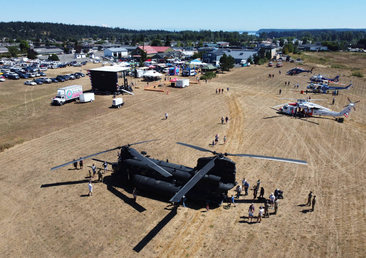 Photo by Jeff Rasco / A bird's eye view from an aerial drone photo shows a flurry of activities at the 2022 Unity of Effort event.