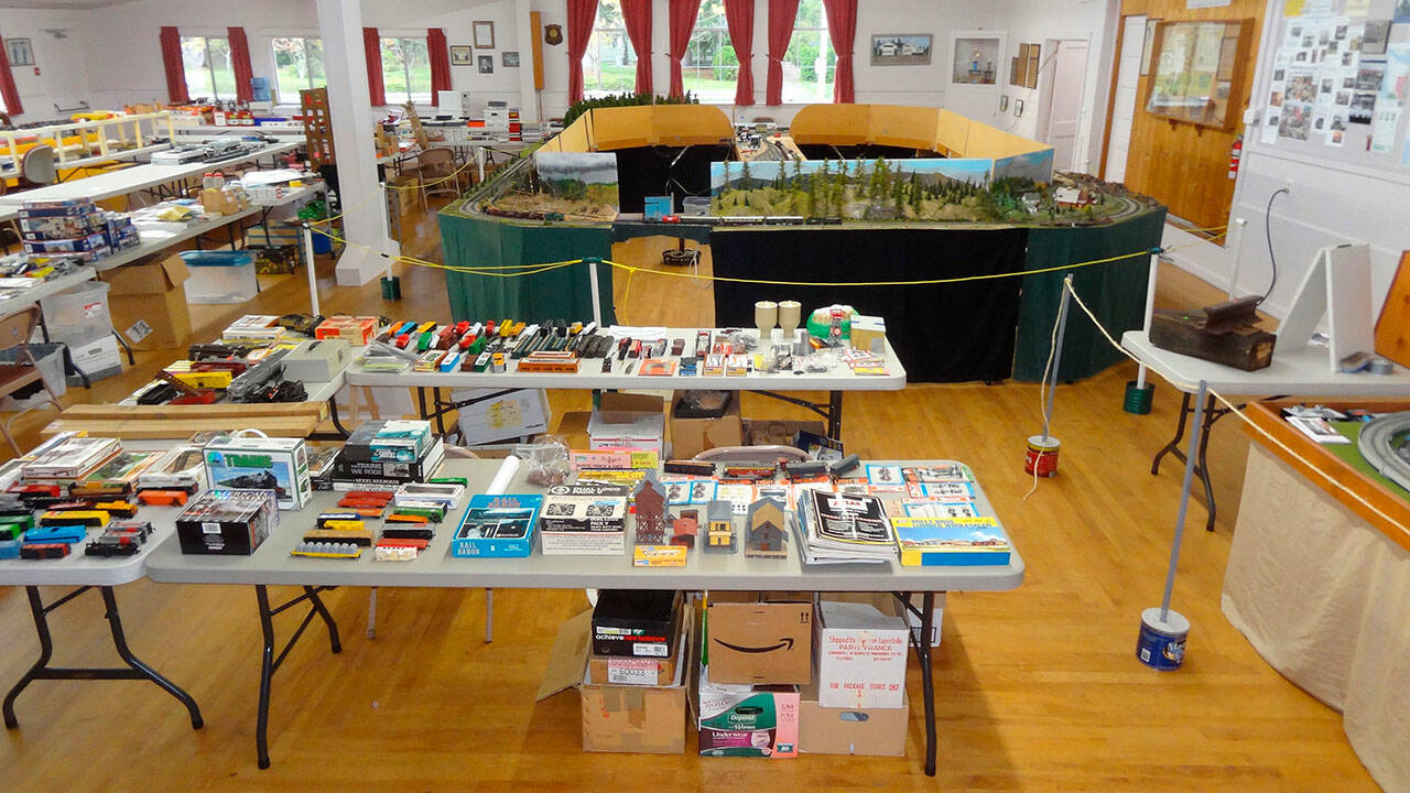 Photo courtesy North Olympic Peninsula Railroaders/ The Train Show and Swap Meet returns to the Sequim Prairie Grange on Sept. 28-29 after a few years away. The free event features at least three operating tracks, a children’s train track and several vendors with a variety of trains and supplies.