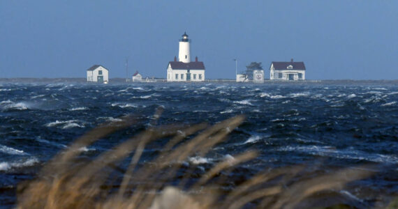 Contributor Sally M. Harris caught this image of stormy winds whipping up waves near 3 Crabs beach on Nov. 4.