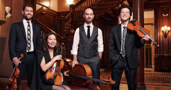 Tickets for Field Hall’s Winter/Spring 2025 season, which includes a performance by the Dover Quartet, are available now. Roy Cox photo /courtesy Field Hall