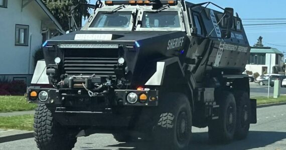 Photo courtesy Jefferson County Sheriff’s Office/ 
The Jefferson County Sheriff’s Office uses this armored vehicle, which is mine-resistant and ambush protected.