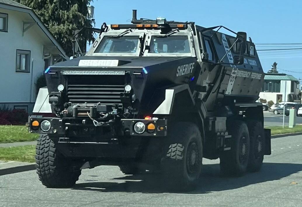 Photo courtesy Jefferson County Sheriff’s Office/ 
The Jefferson County Sheriff’s Office uses this armored vehicle, which is mine-resistant and ambush protected.