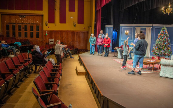 Sequim Gazette Photo by Emily Matthiessen/ “The Rented Christmas” continues weekends through Dec. 22 at Olympic Theatre Arts. Actors describe the show similarly to a feel-good Hallmark movie.