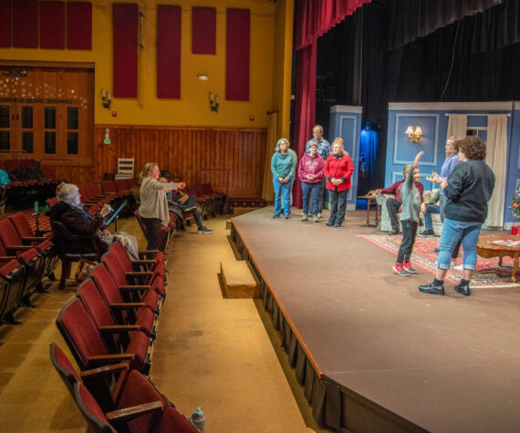 Sequim Gazette Photo by Emily Matthiessen/ “The Rented Christmas” continues weekends through Dec. 22 at Olympic Theatre Arts. Actors describe the show similarly to a feel-good Hallmark movie.