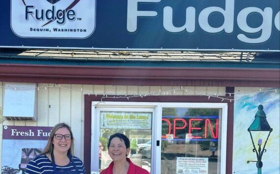 Courtesy photo 
Teresa Crecilius, left, and Christina Norman, right, have closed their drive-thru operation for Cascade Caramels and WeDo Fudge for the season. Fans can still purchase their tasty treats at other locations.